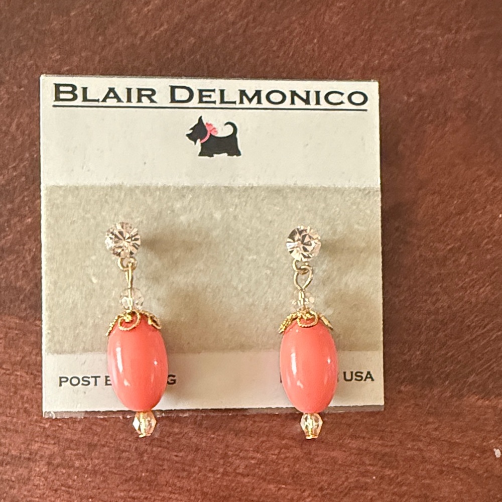 Coral Drop Earrings